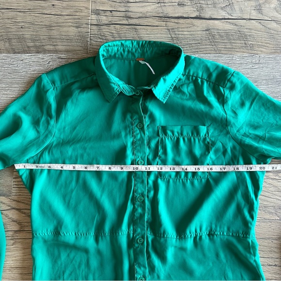 Free People Semi Sheer Long Sleeve Blouse Small - Picture 13 of 15